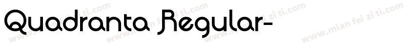 Quadranta Regular字体转换